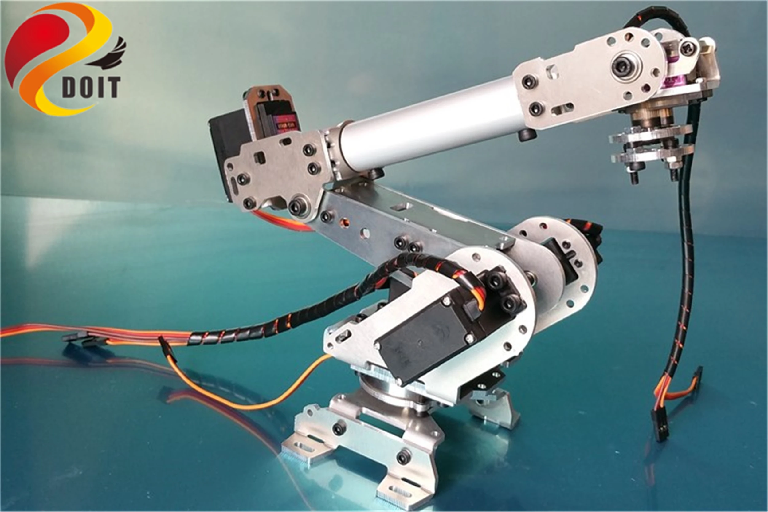 SZDOIT металлическая 6-осевая рука робота с 6 сервоприводами 6DOF ABB промышленная Роботизированная модель DIY для Arduino