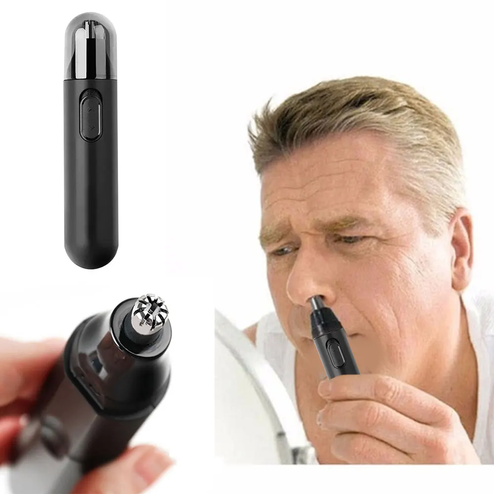 

Shaving Device Hair Trimmer Nose Trimmer Professional Fashion 2 in 1 Nasal Shaver Face Beard Mustache Personal Electric Ear