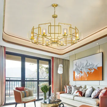 

Post Modern A Living Room A Chandelier Continuous System Concise Illuminations Northern Europe Originality Led Compound Floor