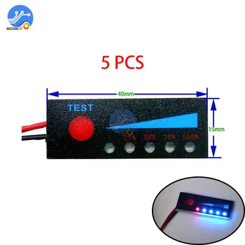 

5pcs/lot BMS 1S 2S 3S 4S 5S 6S 7S 18650 Lifepo4 Battery Capacity Indicator LED Display Power Test for Electric Drill DIY