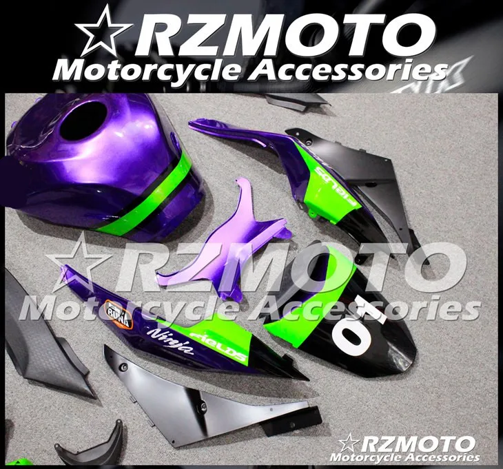 Мотоциклетный обтекатель abs Подходит для Kawasaki ZX6R 636 599 ZX-6R 2009 2010 2011 2012 корпусные детали пресс-форм Магазин № 0307