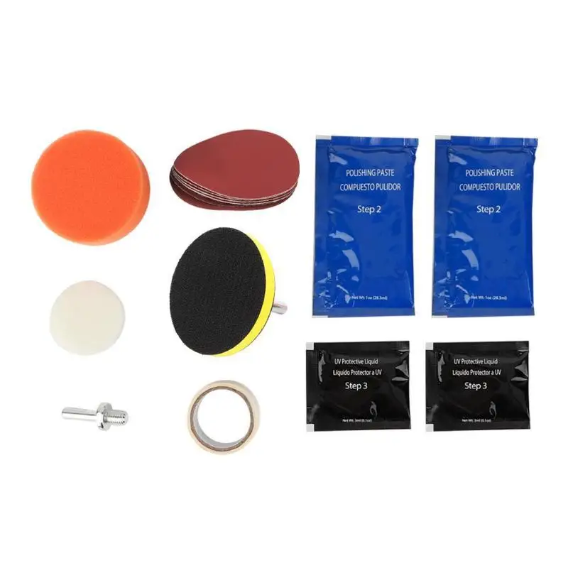 

Car Headlamp Brightener Kit DIY Auto Headlight Lens Restoration Clean Paste