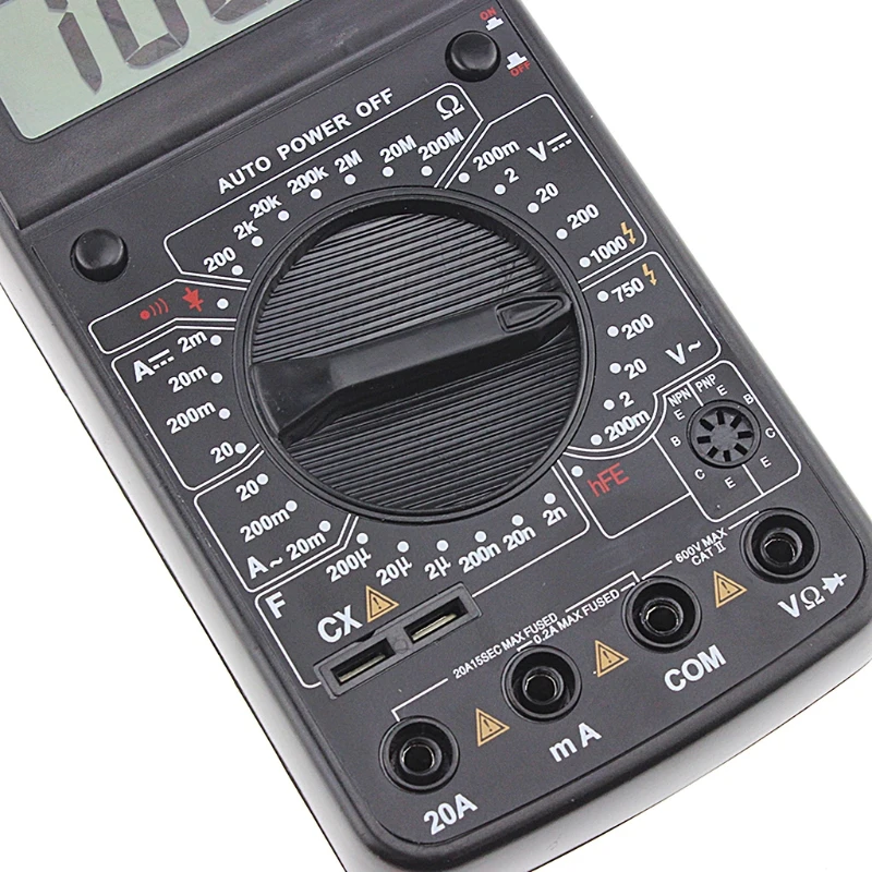 Прямая поставка DT9205A Цифровой мультиметр AC/DC Вольтметр Амперметр Сопротивление измеритель емкости