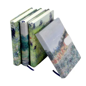 

PU Notebook Creative Oil Painting Kawaii Bullet Journal Weekly Planner Diary Books Office School Supplies Stationery Student