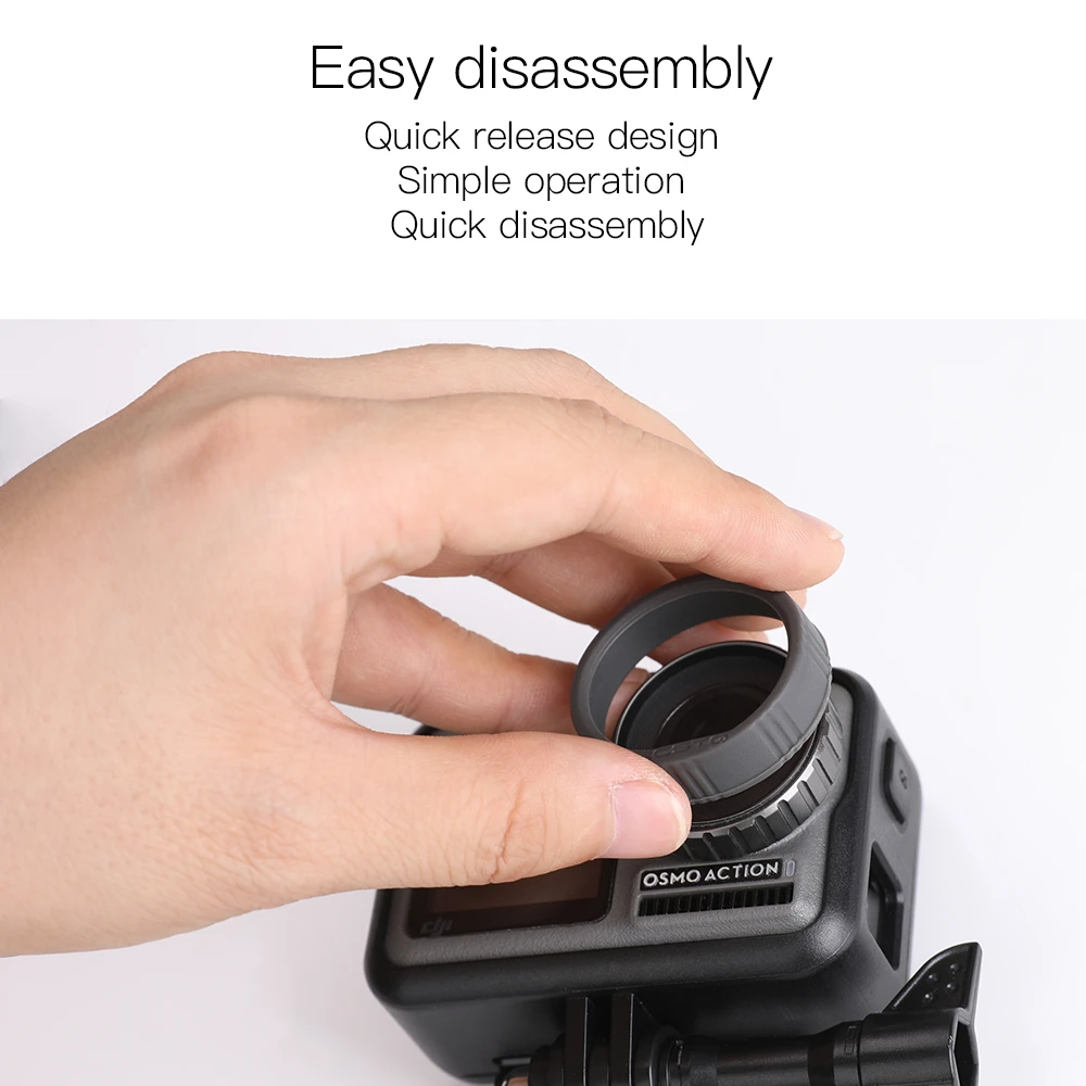 Силиконовый чехол для объектива для DJI Osmo Action Upgrade parts аксессуары защита для объектива камеры Cover