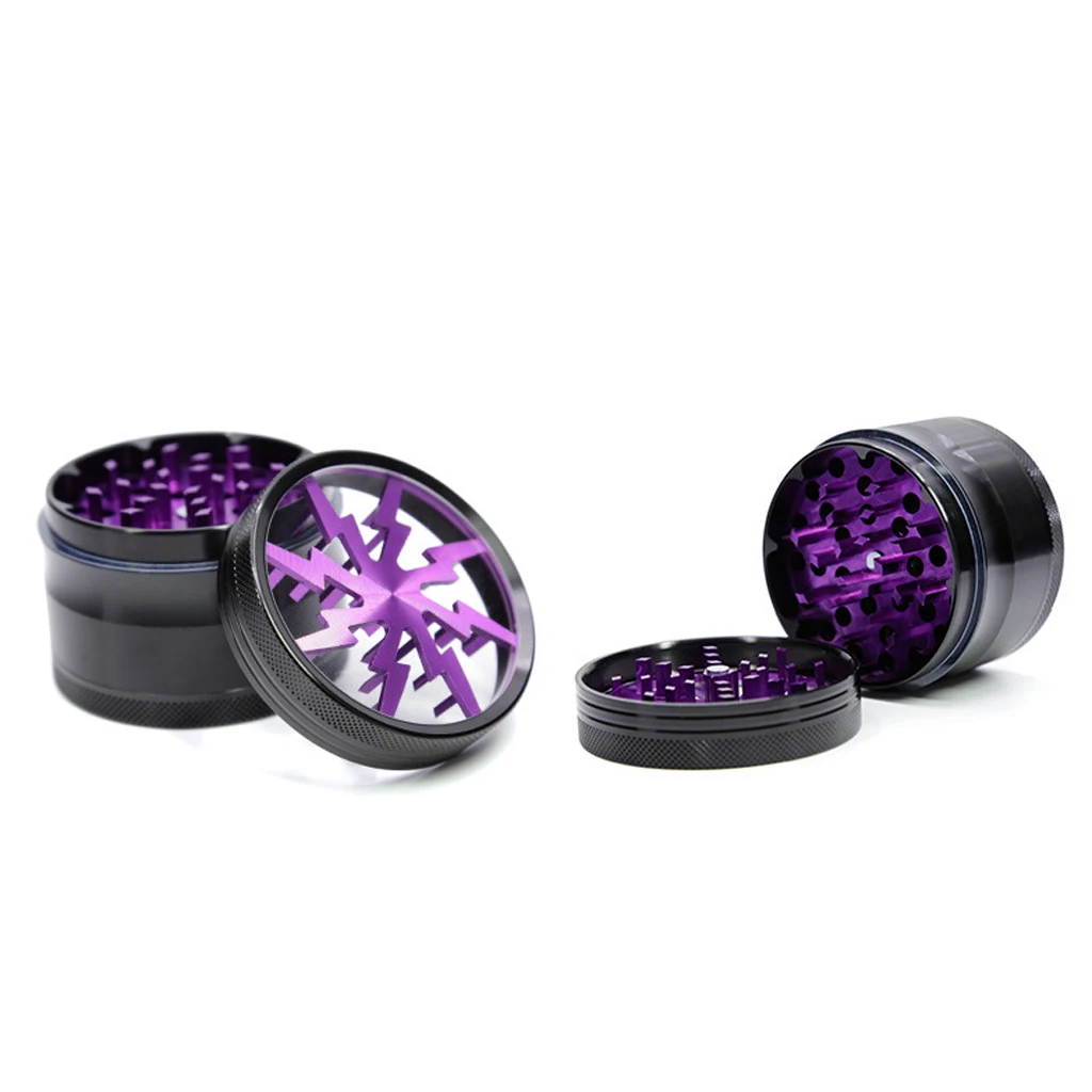 Herb Spice Grinders, Metal Aluminum Alloy Mini Handheld Tabacco & Pollen Grinder 63mm