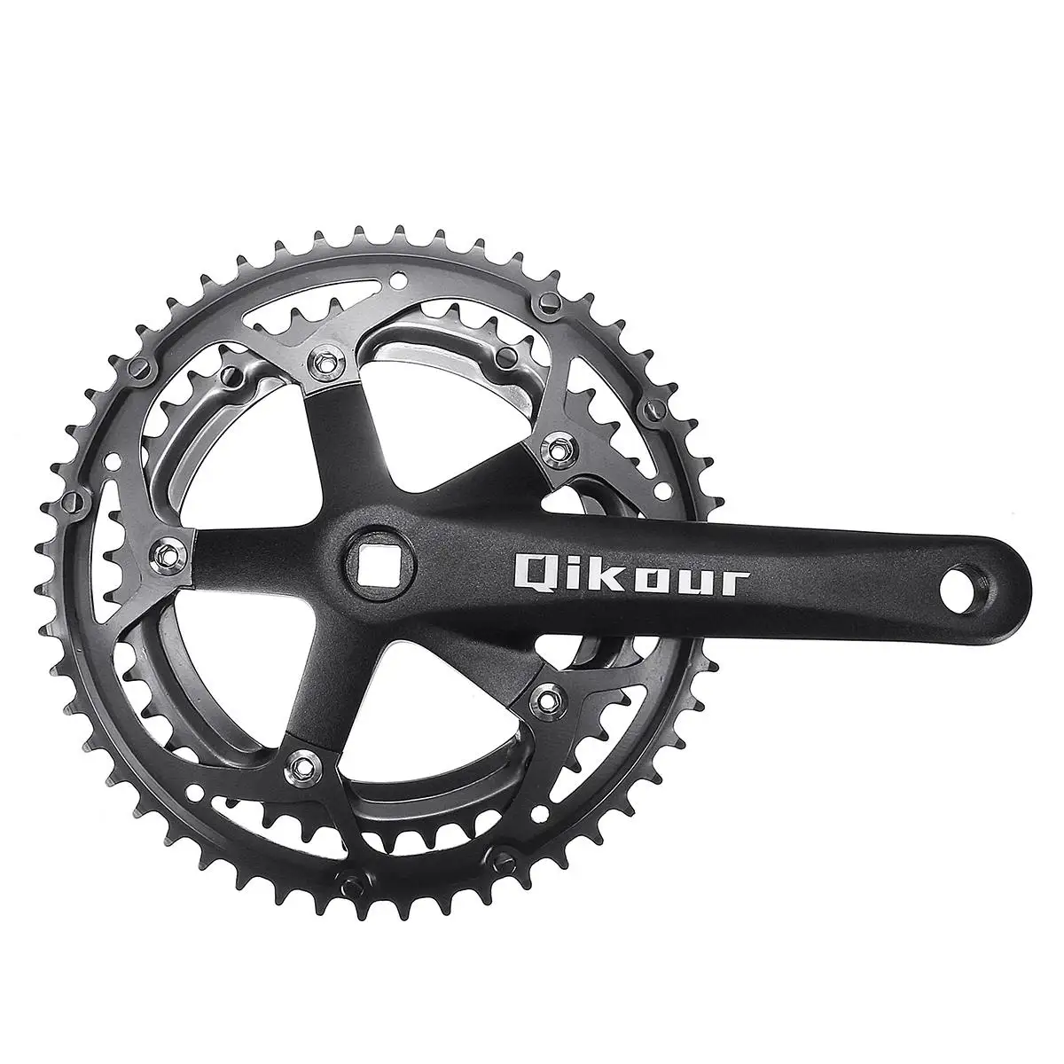 2Pcs 170mm Bicycle Crank Aluminum Alloy Bicycle Chainwheel Crankset Chainring Mountain bike crankset 10/11 Speed Crank Fluted