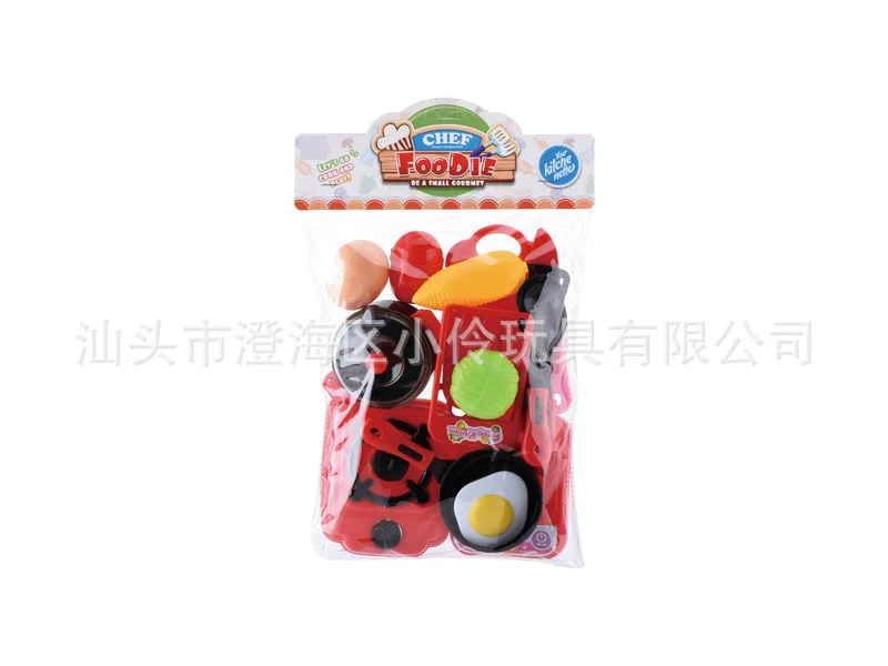 

Children Play House Kitchen Toy Model Tableware Kitchenware Kit Baby Educational Cooking Food Toy
