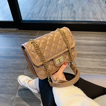 

Women Small Pu Leather Chain Crossbody Bags for Women High Quality Female Handbags Messenger Bags Designer Ladies Shoulder Bag