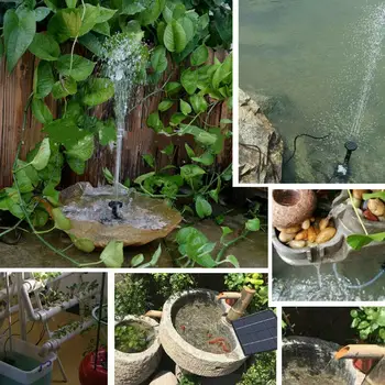 

Solar Fountain Pump For Birdbath Small Pond Fish Tank Water Fountain Powered Water Solar Solar Fountain 1.8W Spray Fast Gar W9R9