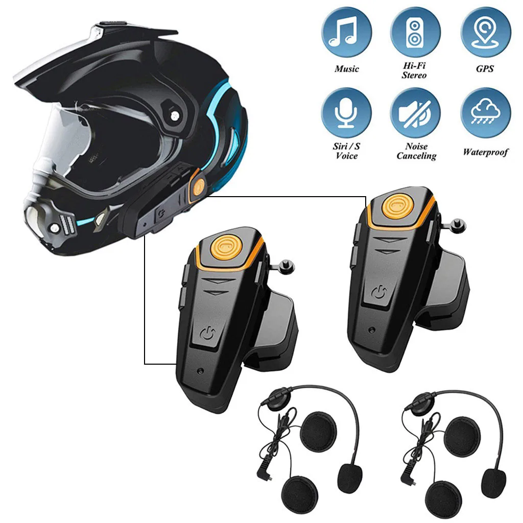 Helmet Headset 1000m Motorcycle Helmet Speakers Motorcycle