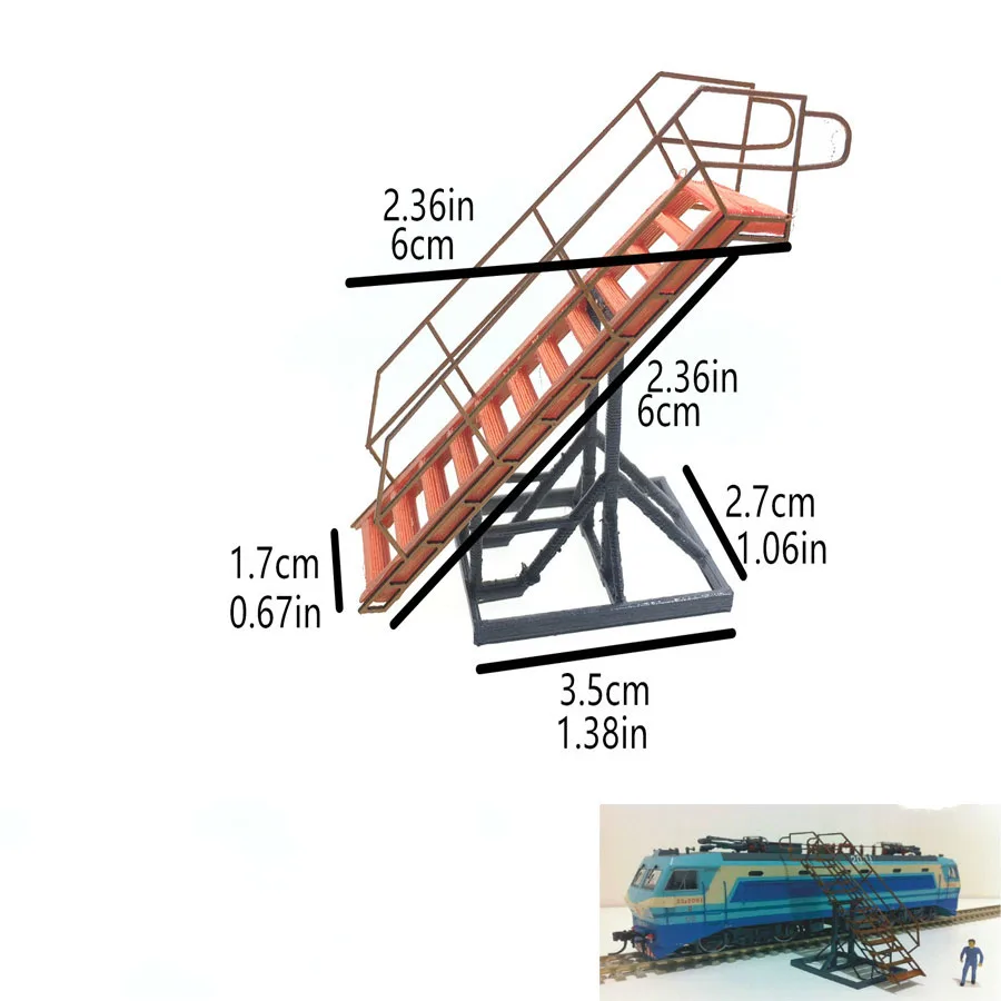 

locomotive maintenance ladder for Construction scene sand table architecture Ho train railway passenger station