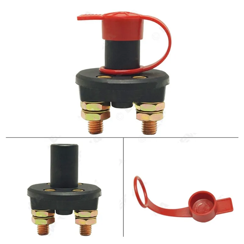 

Universal Car Power Switch Anti-leakage Knob Type Double Column Power Off Switch Battery Battery Switch For Car Interior Parts
