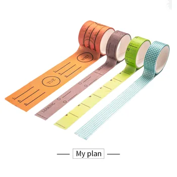 

4 pcs/lot My plan Washi Tape set Cute DIY Decoration Sticker Scrapbooking Adhesive Masking Tape stationery gift