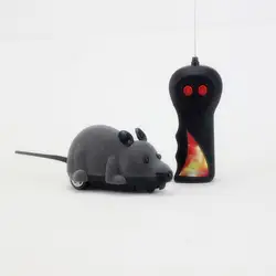 Горячая Распродажа Новый красочный Забавный для домашнего котика игрушка "мышь" беспроводной RC серый кошки-мышки игрушка мышь с ПДУ для