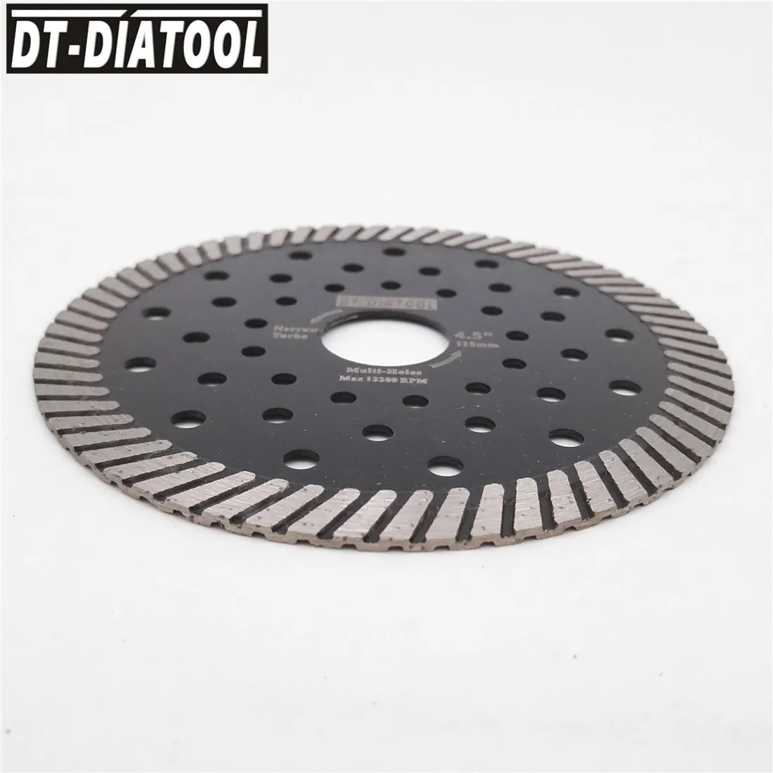 DT-DIATOOL 2 шт. диаметр 115 мм/4," мульти отверстия режущий диск Алмазные пилы для гранита мрамора диск для резки камня