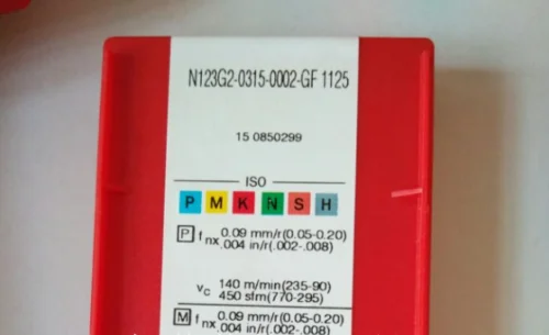 10 шт. вставки карбида N123G2-0315-0002-GF 1125