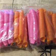 18 шт/партия 55 см волшебный ролик для волос Диаметр 2,5 см Пластиковый Ролик для волос бигуди для волос DIY инструмент для завивки волос