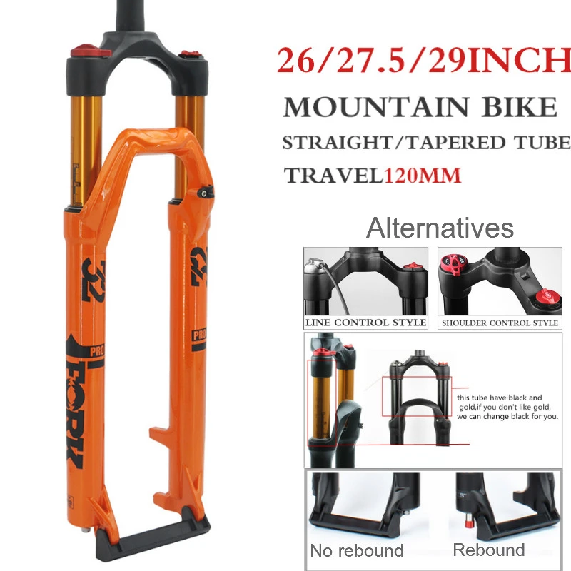 MTB Mountain Bike Air Suspension Fork 27.5 29 Inch Quick Release