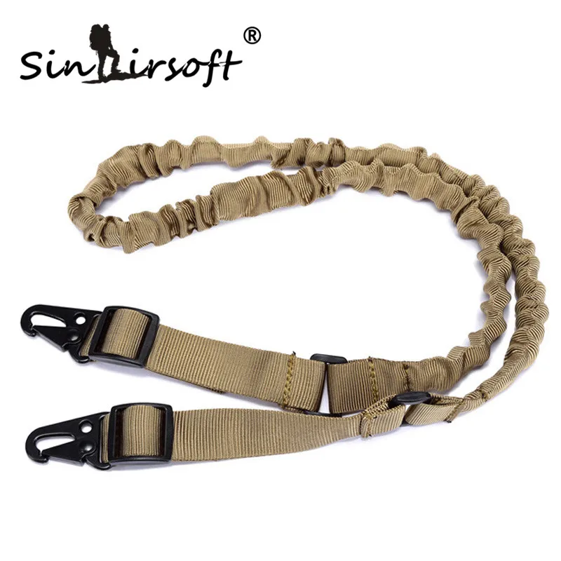 

SINAIRSOFT Two 2 Point Quick Detach Sling Release Dual Double Point Rifle AR Sling Adjustable Tactical Airsoft Gun Strap Hunting