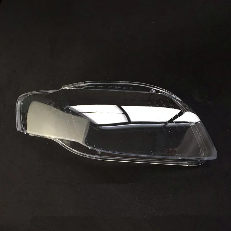 Для audi A4 06/07 08 B7 передние фары прозрачный абажуры лампа основа маски фары крышка объектива лобовых фар - Цвет: Left side 1pcs