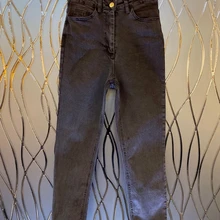 Новинка года; зимние женские простые джинсы с карманами; 1006