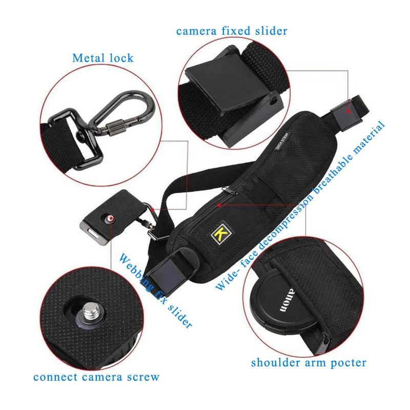 Sangle De Ceinture D'épaule Simple Portable Pour Appareil Photo Réglage Rapide  Et Rapide Pour Appareil Photo Reflex Numérique Dslr - Courroie De L'appareil  - AliExpress