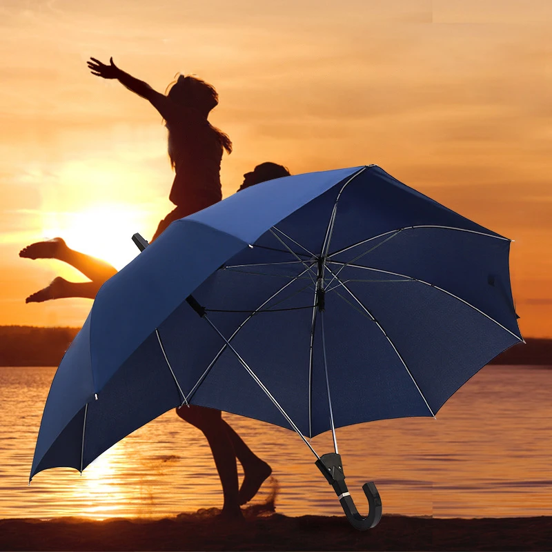 

16 Bone Nurturing Two-pole Umbrella Creative Pair Umbrella Fully Automatic Portable Umbrella