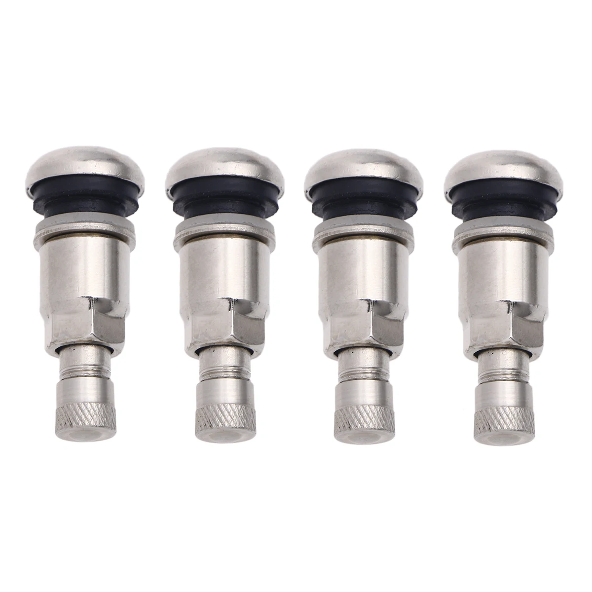 4pcs Snap in Valve Stem High Quality Durable Stainless Steel Premium Tyre Valve Stems Tire Valve