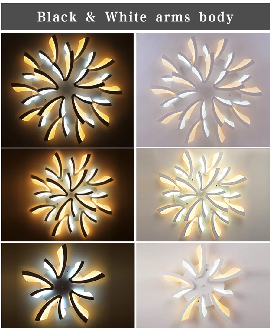 New Arrival two colors Modern Led Chandelier For Living Room Master Room Bedroom Fixtures AC220V Chandelier Fixture