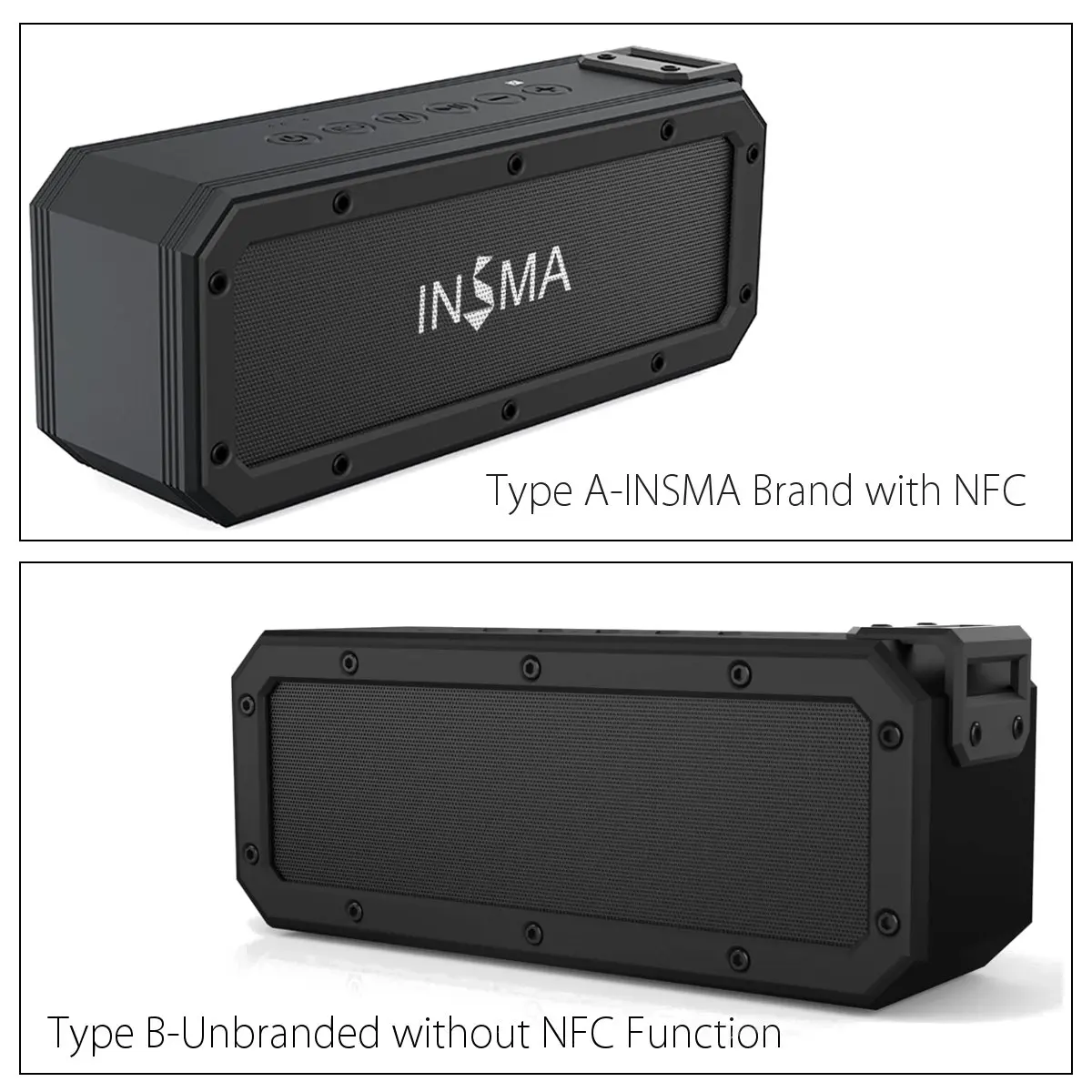 INSMA S400 плюс 40 Вт bluetooth динамик NFC портативный динамик s IPX7 водонепроницаемый сабвуфер наружный TWS Boombox беспроводной громкий динамик s