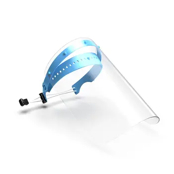 

High Transpant Face Shield Double-sided Anti-fogging Shield Adjustable Holder PP+PET Protective Film 1 Set