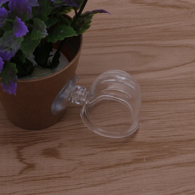 Aquarium Live Red Worm Feeder Brine Shrimp Fish Food Feeding Cups Small Clear Glass for Fish Tank with Suction Cup