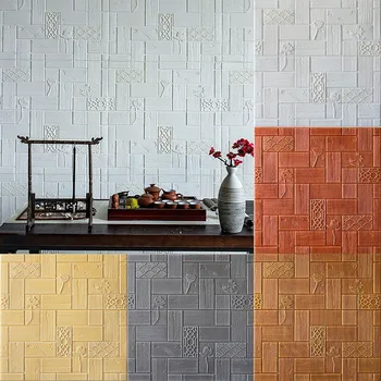 

3d Stereo Wall Stickers Tv Background Wall Living Room Eco-friendly Decoration Bedroom Bedside Floor Wall Stickers Wallpapers