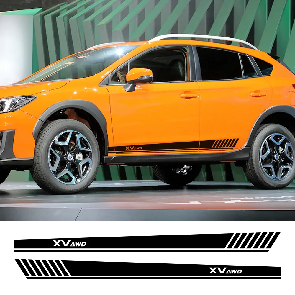 2 шт. автомобильные боковые наклейки на дверь автомобиля для Subaru XV | Автомобили и