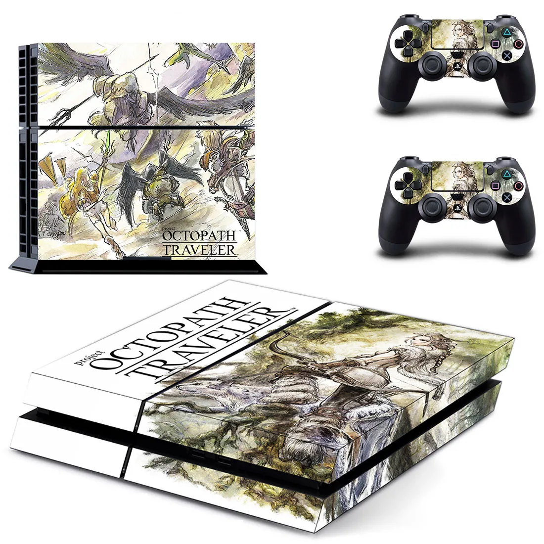 Осьминог путешественник стикер s Наклейка для PS4 PS 4 стикер Play станция 4 наклейки Pegatinas для консоли playstation 4 и 2 контроллера