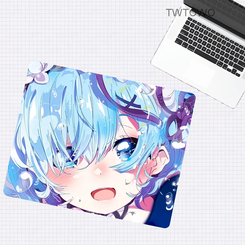Rem Re Zero девушка с короткими волосами голубыми глазами прочный аниме Мышь Pad