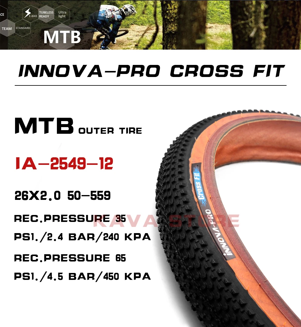INNOVA Tire 29x2.25/29x2.1/27.5x2.25/27x2.1/26x2.0/700x25C MTB Road Bike Tyres