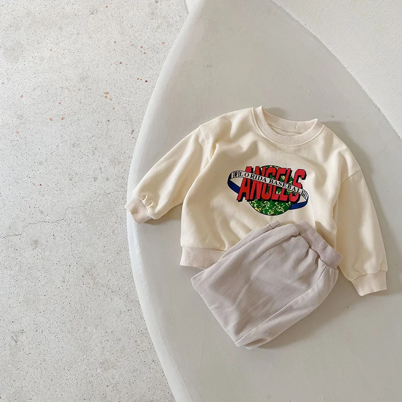 MILANCEL 2022 New Baby Clothes Toddler Boys Hoodies and Pants 2 Pcs Girls Sports Suits  Korean Style Infant Outfit baby floral clothing set