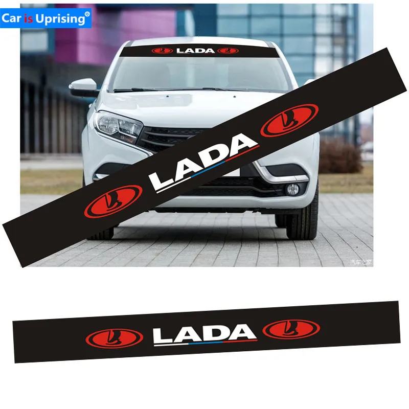 1 шт. тип лобовое стекло автомобиля наклейки для Lada Vesta SW Xray Cross Niva Калина приора аксессуары для стайлинга автомобилей