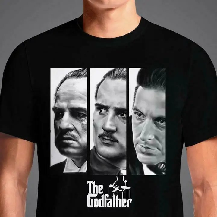 Крестный отец Фредо корлеон Vito Corleone том Хаген смешная черная футболка S