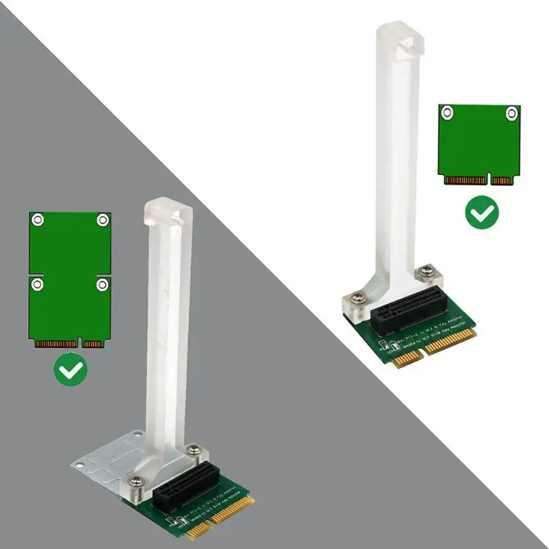 Адаптер M.2 NGFF NVMe SSD B+ M Key SATA Bus SSD to Mini PCI Express с кронштейном отличное мастерство и долговечность