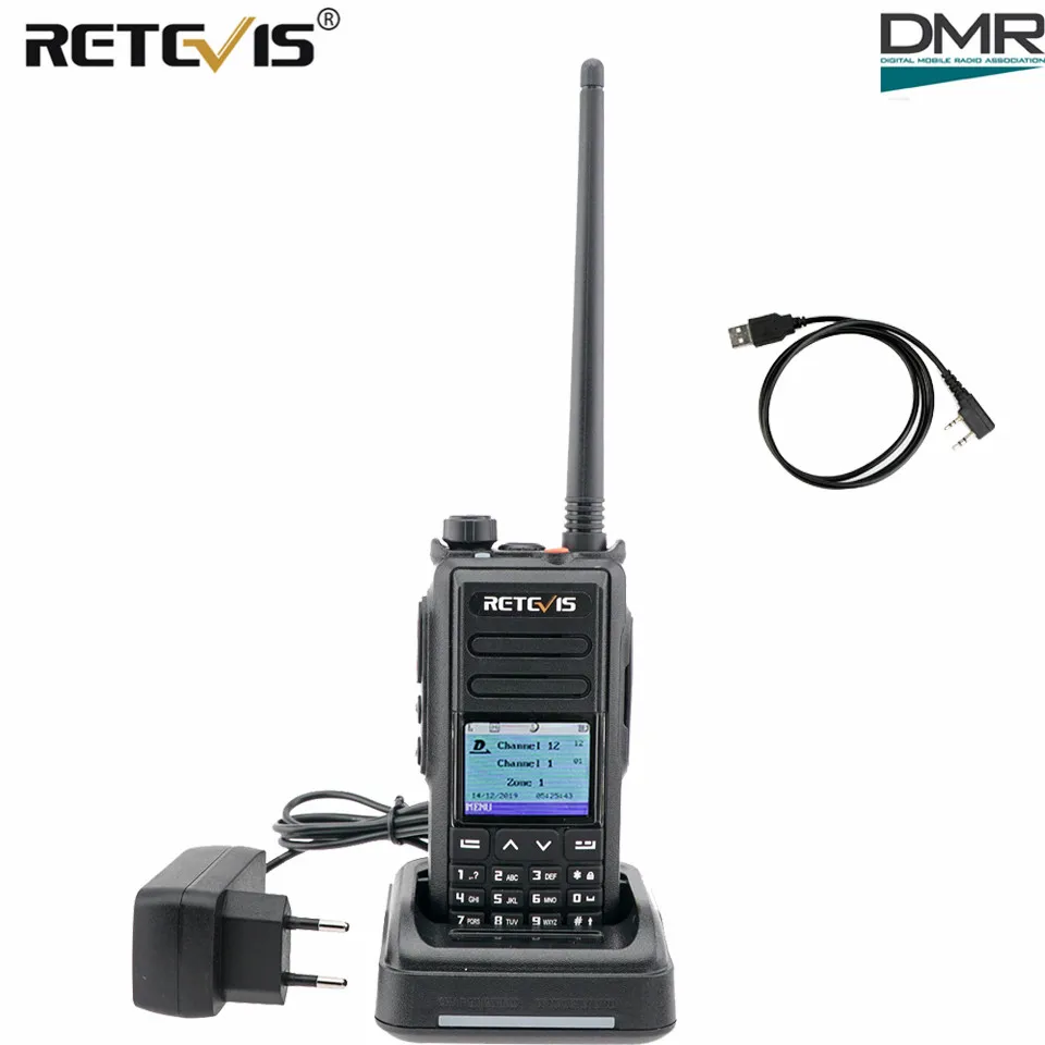 DMR цифровая рация 5 Вт Retevis RT72 UHF VHF Двухдиапазонная двухсторонняя радиосвязь 4000 каналов SMS GPS Цифровое радио