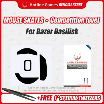 

Hotline Games 3.0 Competition Level Mouse Skates Mouse Feet Pad for Razer Basilisk Essential Mouse 0.28mm/0.6mm Thickness