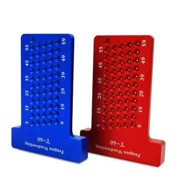 

T60 T50 T-type Ruler Hole Scribing Measuring Wood Gauge Woodworking Scriber Mark Line Gauge