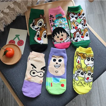 

IVYYE squirrel Buzz Chi-bi Maruko Fashion Anime Socks Casual Sock Summer Hot Sale Women Lady Girls Cotton New