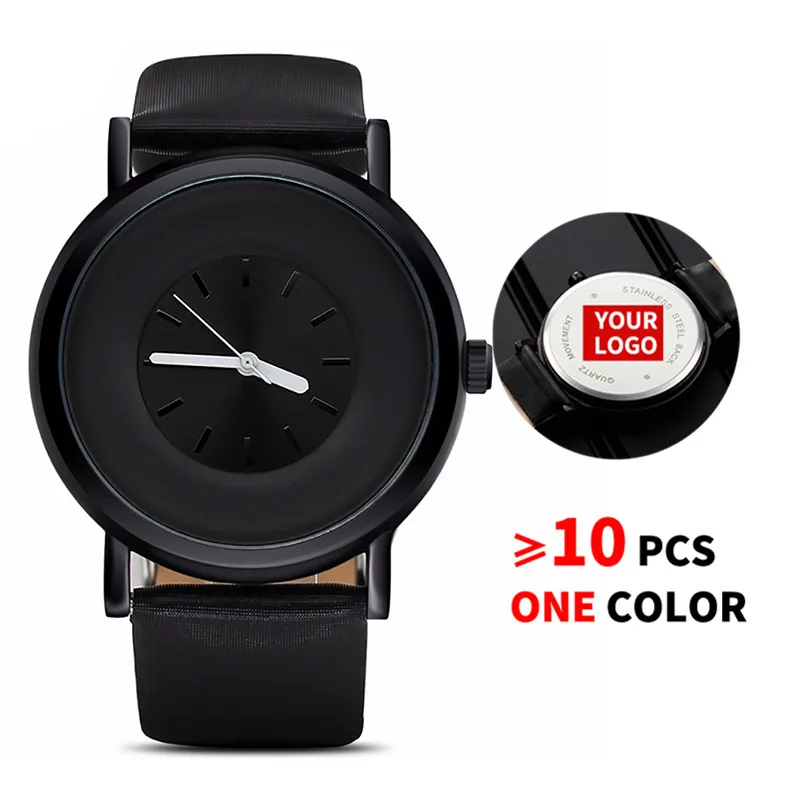 

10PCS/Lot SINOBI 9372 Free Customized LOGO Men's Wrist Watch Simple Fashion Leather Watchband Clock Custom Watches Gifts