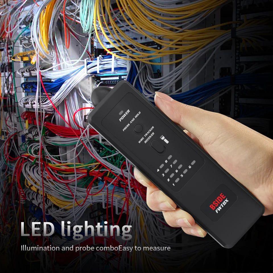 BSIDE FWT8X двухрежимный Сетевой провод трекер кабель тонер RJ45 RJ11 точный Ethernet LAN