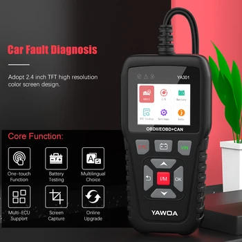 

OBD2 Scanner free update OBD 2 Diagnostic Tool Support battery check OBD 2 Scanner OBDII Code Reader eobd auto battery tester
