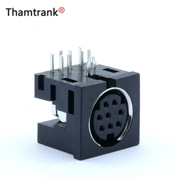 

20pcs/lot S Terminal Socket Connector 8PIN DIP Instrument Socket Micro Power Jack Audio Device Connector